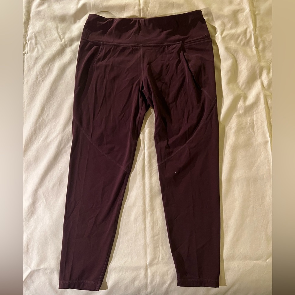 Sweaty Betty burgundy power leggings
